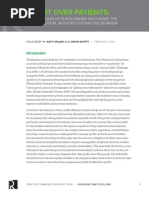 Profit Over Patients