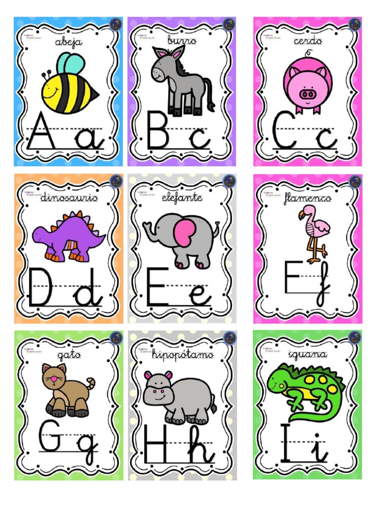 Abecedario de Animales 28-01-2019 | PDF