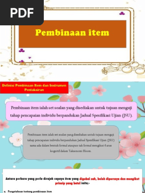 Buku Panduan Pembinaan Item