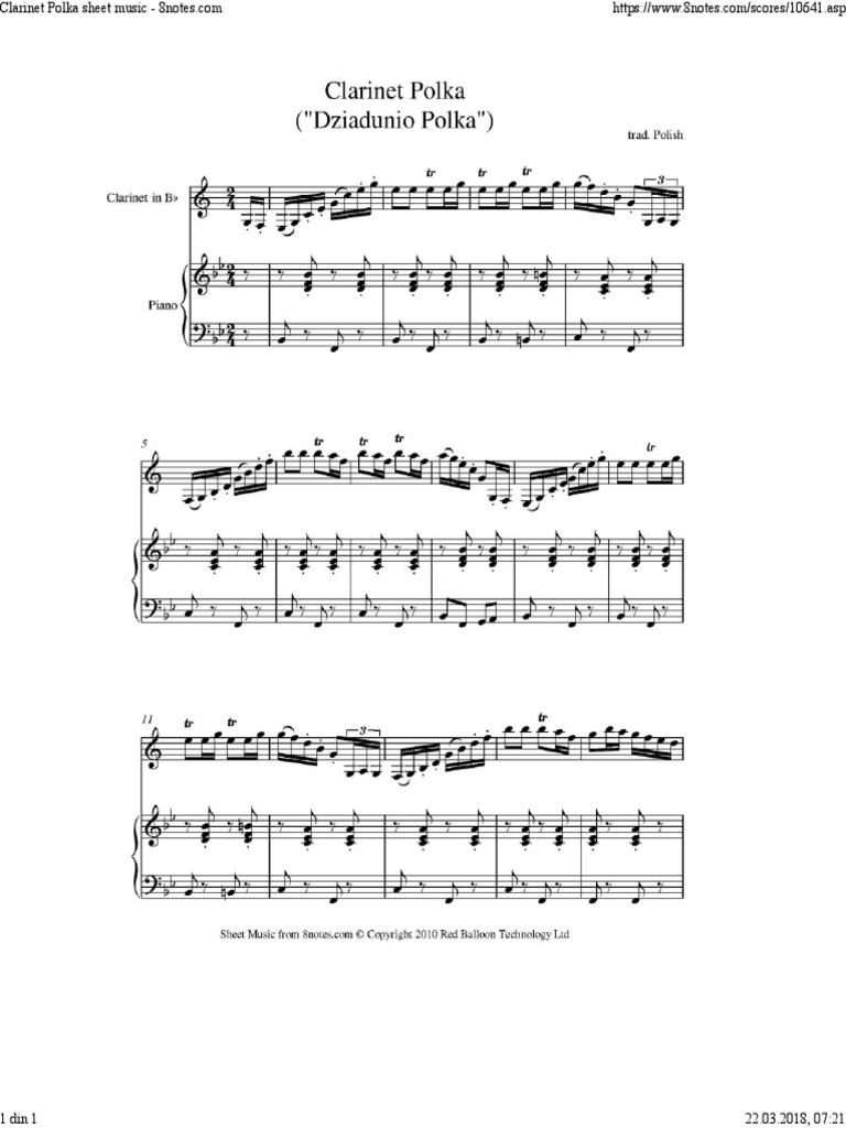 Polka Sheet Music PDF