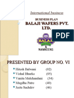 International Business: Balaji Wafers Pvt. LTD
