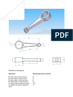 Dimensions of Connecting Rod