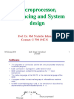 Microprocessor, Interfacing and System Design: Prof. Dr. Md. Shahidul Islam Contact: 01750 194739