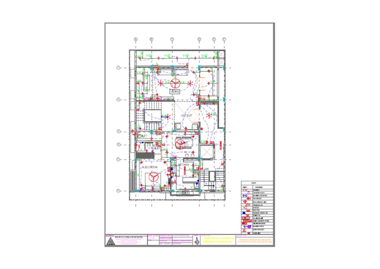 Electrical Layout for Second Floor Plan | PDF | Technical Drawing | Drawing