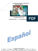 Español y Matematicas Aprendizajes Esperados