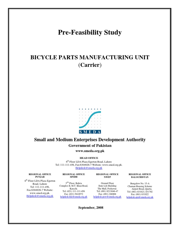 Bicycle Parts Manufacturing PDF Expense Inventory