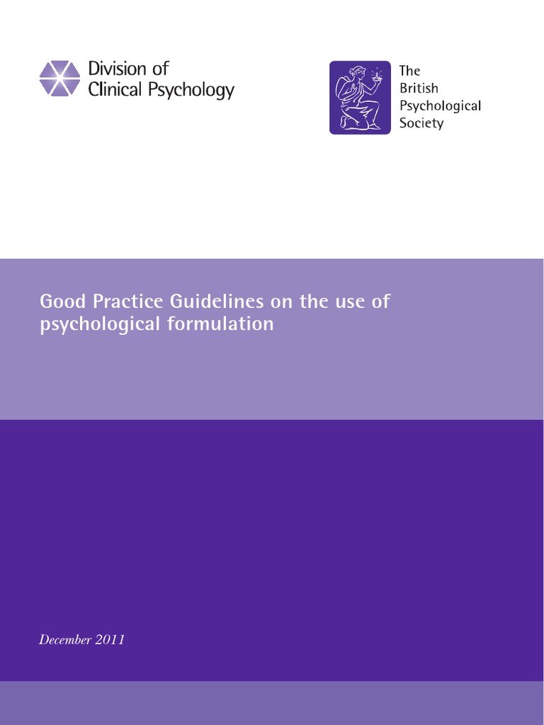 Formulation Guidelines | PDF | Mental Disorder | Clinical Psychology