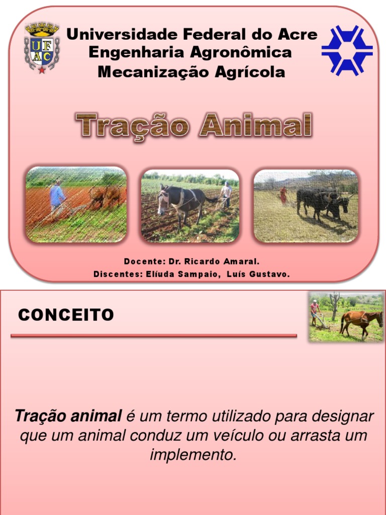 Vantagens e Desvantagens da Tração Animal | PDF | Arado | Administração ...