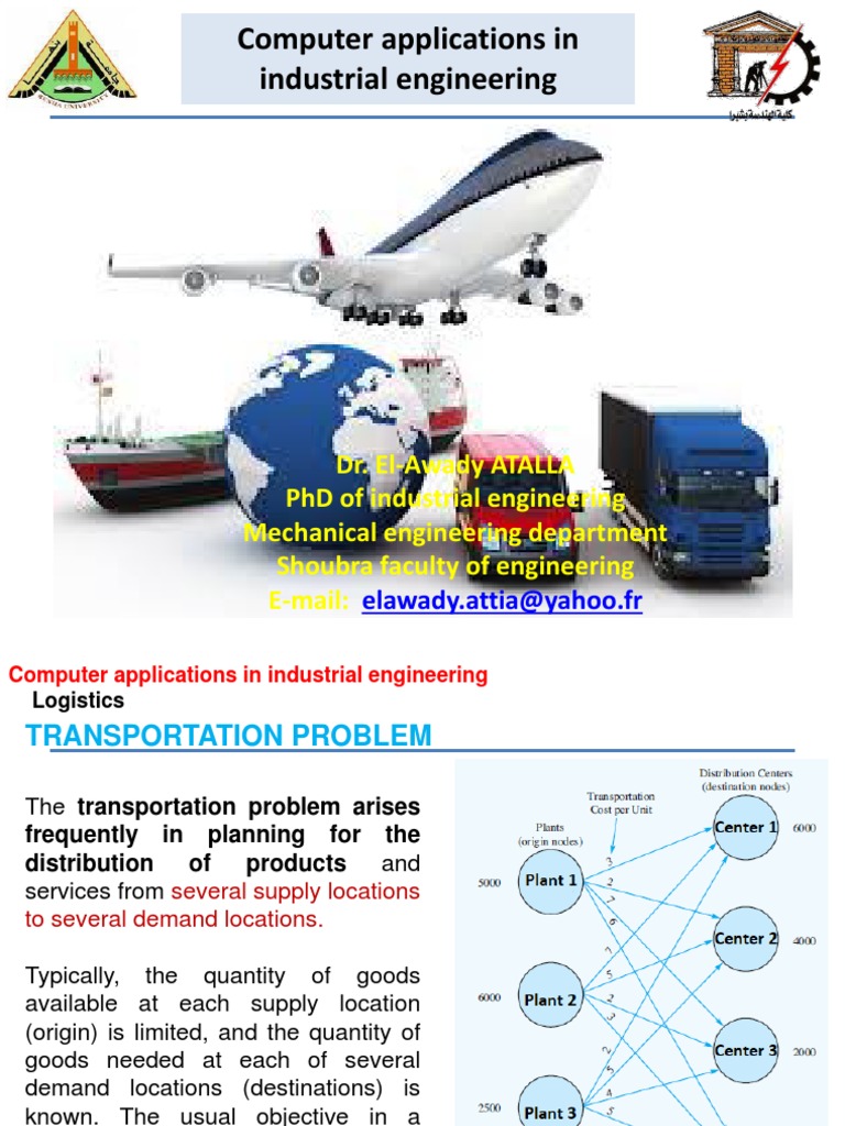 Computer Applications in Industrial Engineering | PDF | Logistics ...