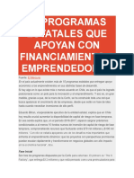 15 Programas Estatales Que Apoyan Con Financiamiento A Emprendedores