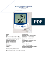 Termohigrometro Digital Con Sensor Ref Sh 109 Kex