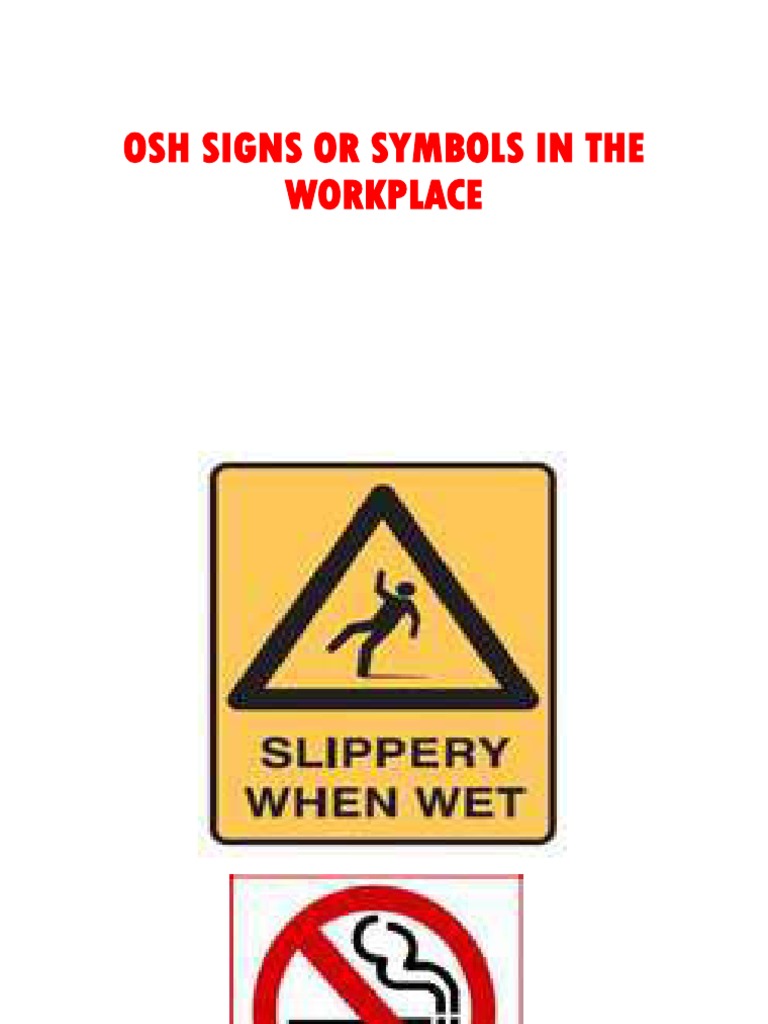 Osh Indicators or Signs PDF