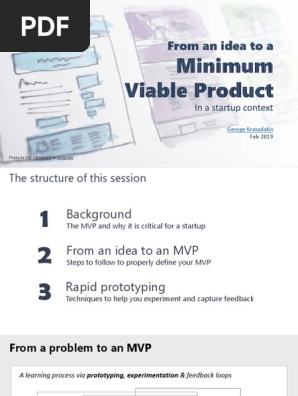 From an idea to a Minimum Viable Product