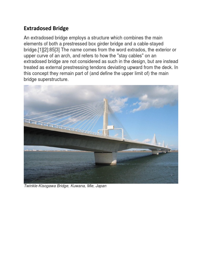 An Analysis of Extradosed Bridge Design Combining Elements of