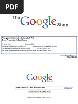 Book Review - The Google Story