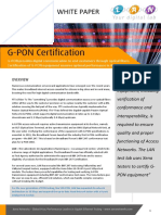 G-PON Certification: White Paper