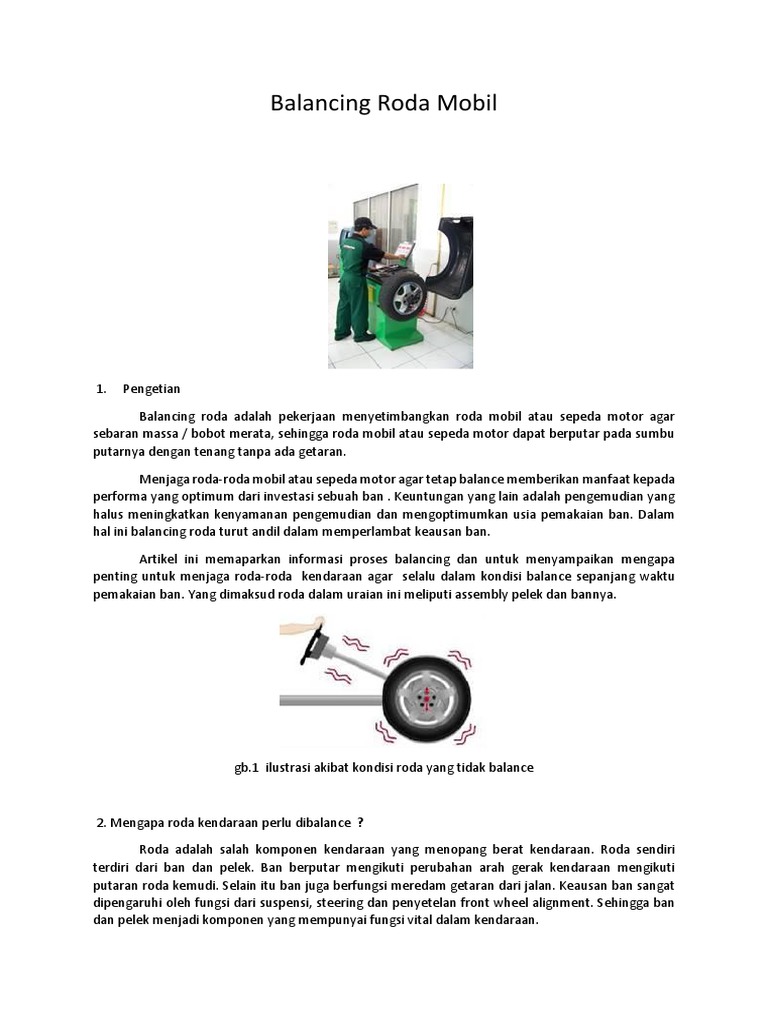 Balancing Roda Mobil | PDF | Teknologi & Rekayasa