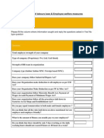 Employee Welfare Questionnaire