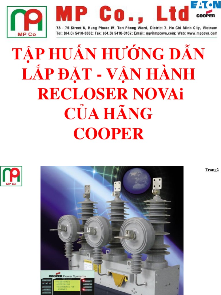 1. Hướng dẫn thử nghiệm lắp đặt cài đăt và vận hành Recloser Cooper | PDF