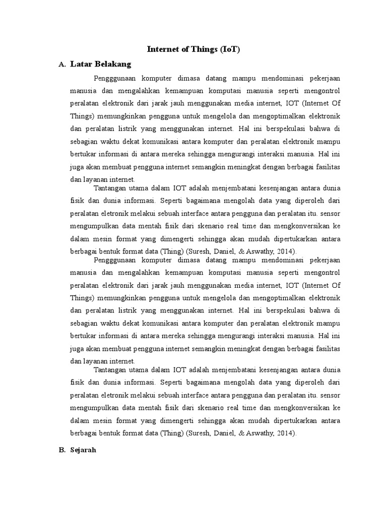 Memahami Internet of Things (IoT) | PDF | Komputer