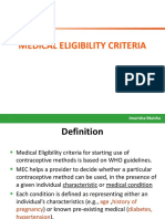 5 WHO Medical Eligibility Criteria