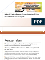 SEJARAH SEMANTIK BAHASA MELAYU