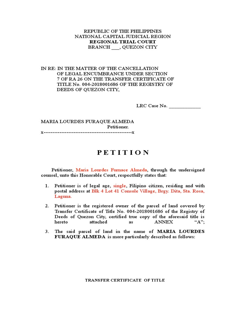 Cancellation of Adverse Claim | Property Law | Public Law