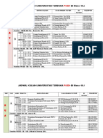 JADWAL KULIAH PG PAUD Dan PGSD TH 2018.22019