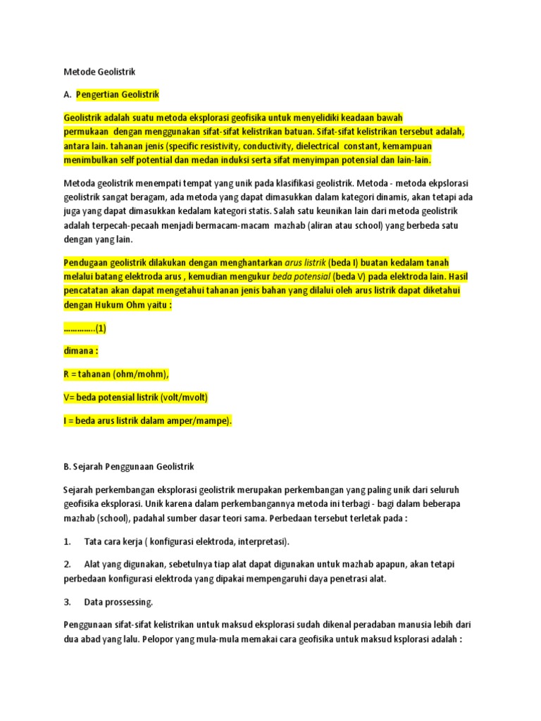 geolistrik survey accuracy in geological analysis