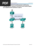 Lab - Configuring 802.1Q Trunk-Based Inter-VLAN Routing Topology (Use F0/1 Anywhere It Says G0/1) (Most Answers Appear, You Complete Last Two Questions On pp6-7)