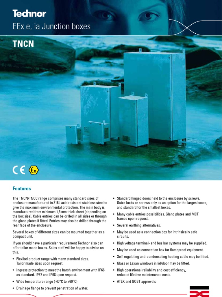 Technor EEx e, ia Junction Boxes | PDF | Electricity | Electrical ...