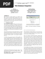 Web Database Integration: Wei Liu Xiaofeng Meng