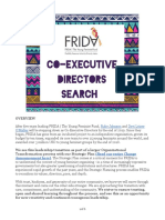 FRIDA Co Executive Leadership Search and Job Description PDF