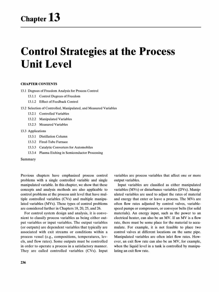 Process Dynamics and Control Cap 13 PDF Control Theory Distillation