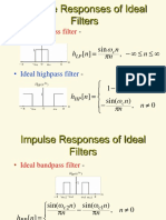 Impulse Responses of Ideal Filters