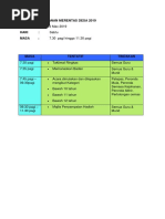 Tentatif Kejohanan Merentas Desa 2019