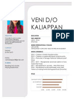 Veni D/O Kaliappan: Objective