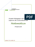 Licenciatura Matematica 2018