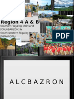 Region 4 A & B: Southern Tagalog Mainland (Calabarzon) & South-Western Tagalog Region (Mimaropa)