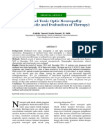 Methanol Toxic Optic Neuropathy (Characteristic and Evaluation of Therapy)