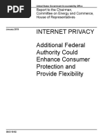 GAO Report on INTERNET PRIVACY 