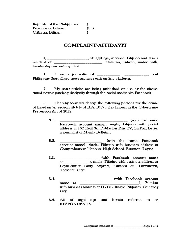 complaint-libel-pdf-affidavit-defamation