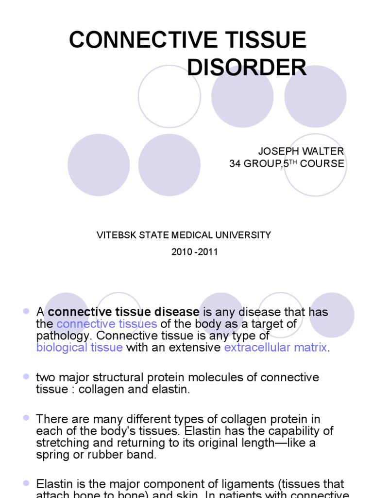 Connective Tissue Disorder3 | PDF | Autoimmune Disease | Medicine