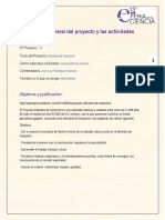 Descripción General Del Proyecto y Las Actividades PDF