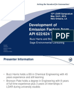 Development of Emission Factors From API 622 - 624 Test Data - Buzz Harris - Bronson Pate