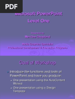 Microsoft Powerpoint Level One: Merrilee Shopland