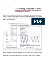 Perspectives - Teaching Chemists To Code