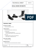 Technical Sheet: Special Shoes or Boots