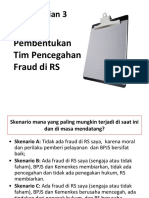 Usulan Pembentukan Tim Pencegahan Fraud Di RS