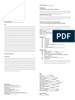 Neonatal Medical History Form